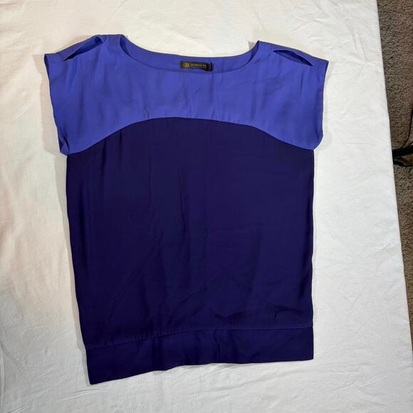 Outback Red women’s purple flowy top. Split shoulders. Size S. Workwear - Picture 6 of 6